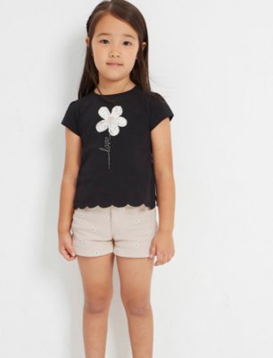 Mayoral Girls Daisy S/S T-Shirt & Short Set 3060
