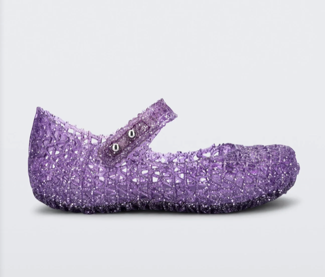 Mini Melissa Mini Campana Purple Glitter*