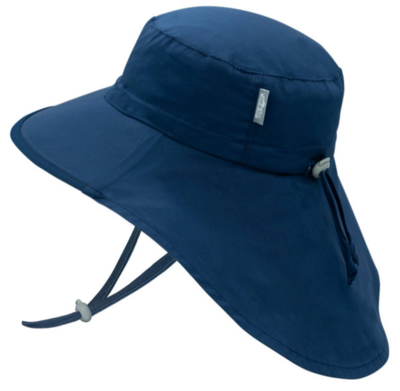 Jan &amp; Jul Cotton Adventure Hat-Navy-Navy Trim*