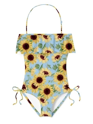 Stella Cove GirlsSunflowers Open Back Swimsuit*
