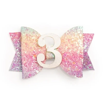 Sweet Wink Pastel Rainbow Number Clips*
