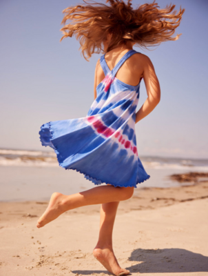 Hatley Girls Summer Wave Trapeze Dress 501*