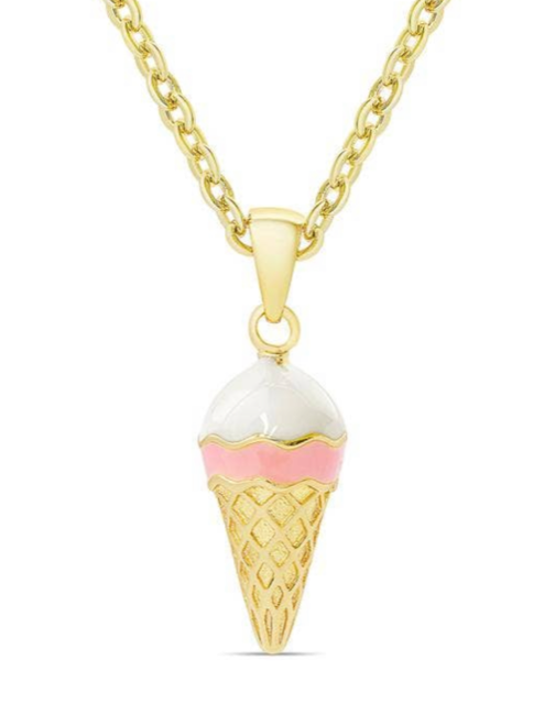 Lily Nily 3D Ice Cream Cone Necklace 