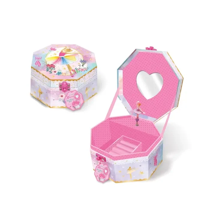 Hot Focus Musical Jewelry Box with Figurine, Ballerina Beauties