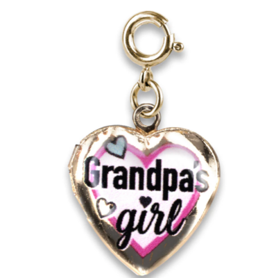 Charm It Gold Grandpa's Girl Locket Charm - CICC1479*