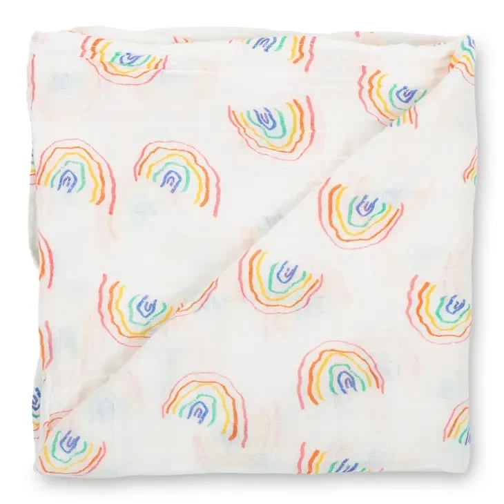 Lolly Banks Somewhere Over The Rainbow Baby Swaddle Blanket