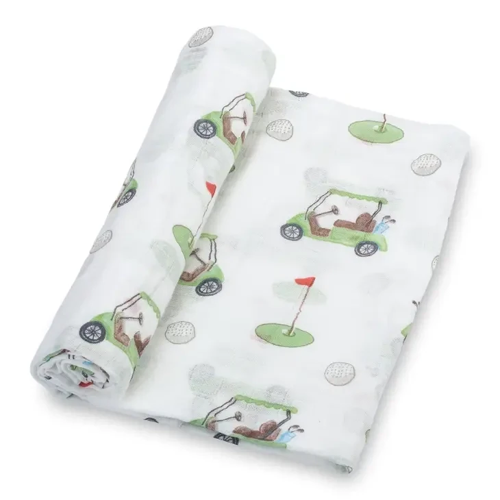 Lolly Banks Golf  A Round Baby Swaddle Blanket