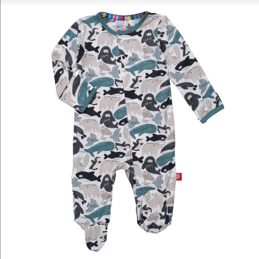 Magnetic Me Baby Boy Seas &amp; Greetings Footie