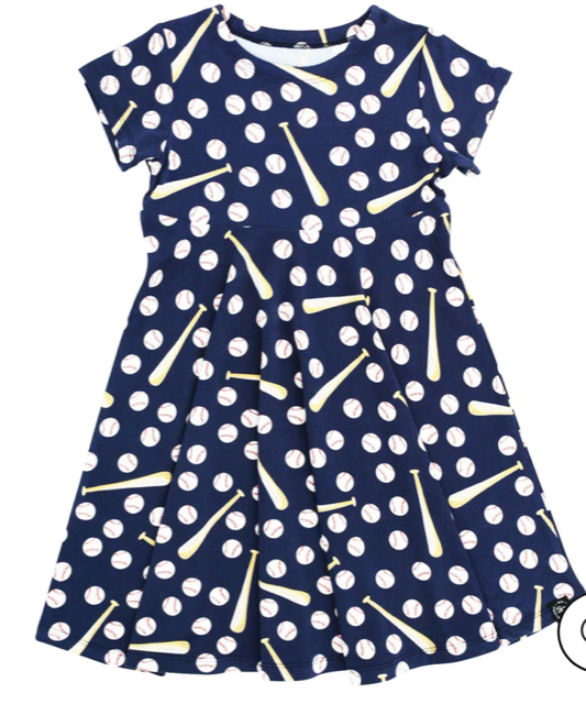 Sweet Bamboo Swirly Girl Dress - Little Slugger