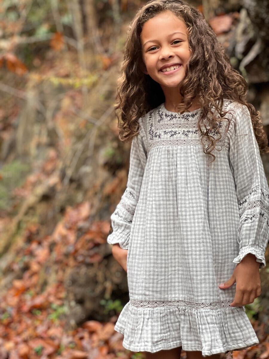 Poppet &amp; Fox Girls Flower Meadow Dress 304*