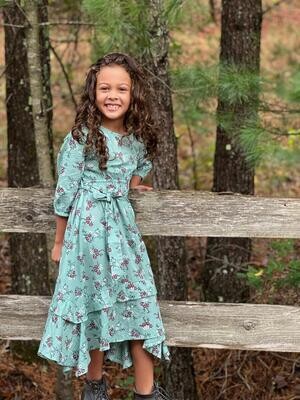Poppet &amp; Fox Girls Handkerchief Hem Dress 302*