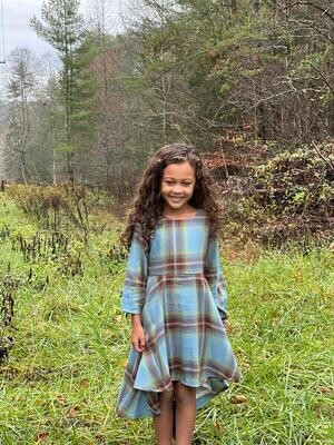 Poppet &amp; Fox Girls Waterfall Hem Dress 307*