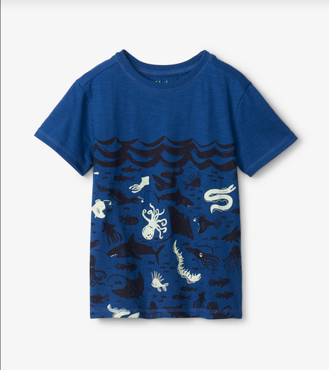 Hatley Boy Ocean Glow In The Dark Graphic Tee 194*