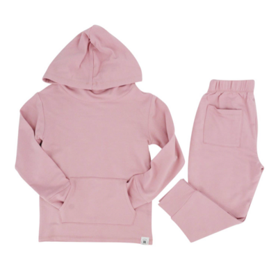 Sweet Bamboo Hooded Jogger Set - Petunia Pink*