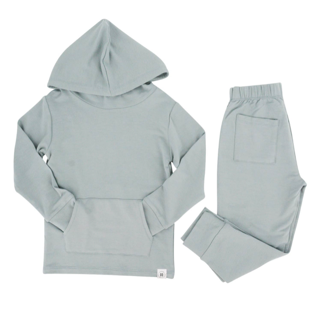 Sweet Bamboo Hooded Jogger Set - Abyss Teal*