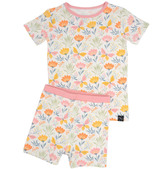Sweet Bamboo Summer Pjs - Butterfly Floral