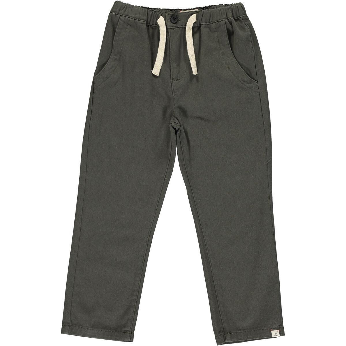 Me &amp; Henry Baby Boy Jay Charcoal Twill Pants 173F*