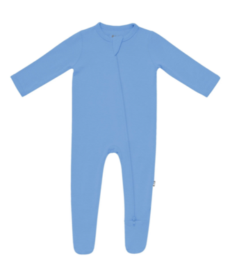 Kyte Zippered Footie - Periwinkle*