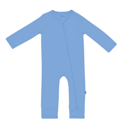 Kyte Zippered Romper in Periwinkle