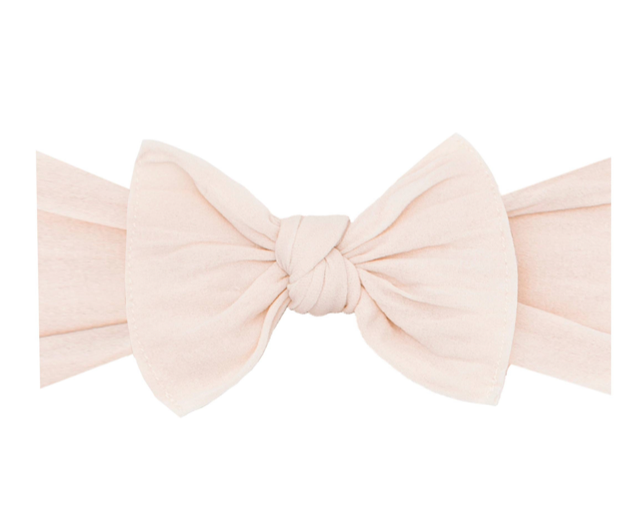 Baby Bling Knot Bow - Oatmeal
