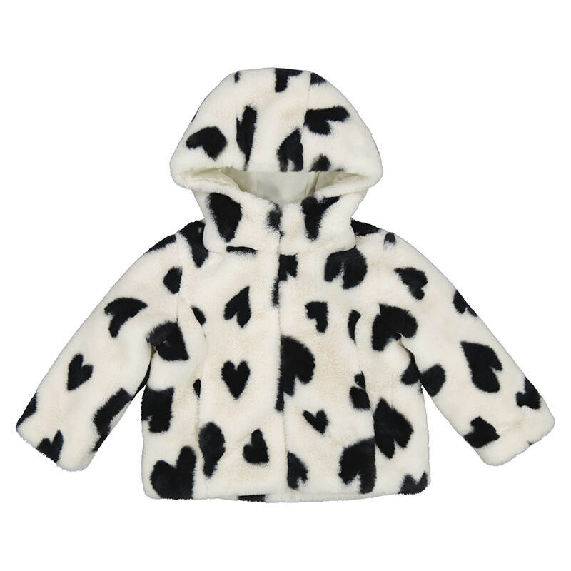 Mayoral Girls Faux Fur Coat (Natural)  4407*