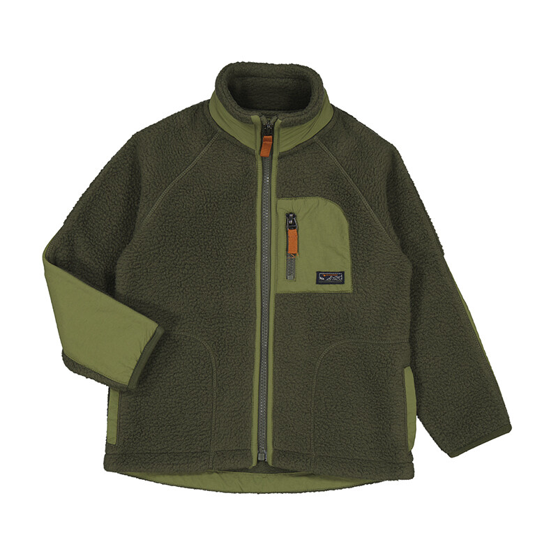 Mayoral Boys Green Fleece  Full Zip Jacket 4447