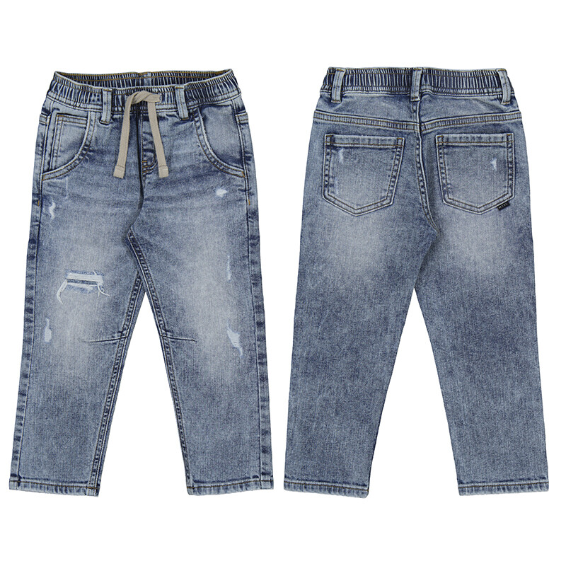 Mayoral Boys Blue Denim Rip Cargo Pants 4513*