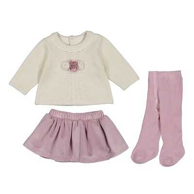 Mayoral Baby Girls Mauve Skirt Jumper Set 2867*