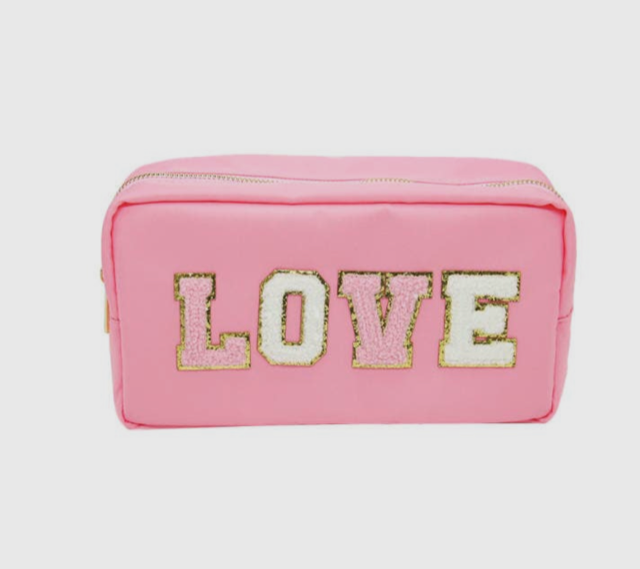Mavi Bandz Pink Love Chenille Bag