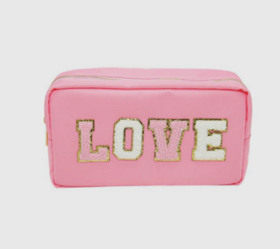 Mavi Bandz Pink Love Chenille Bag