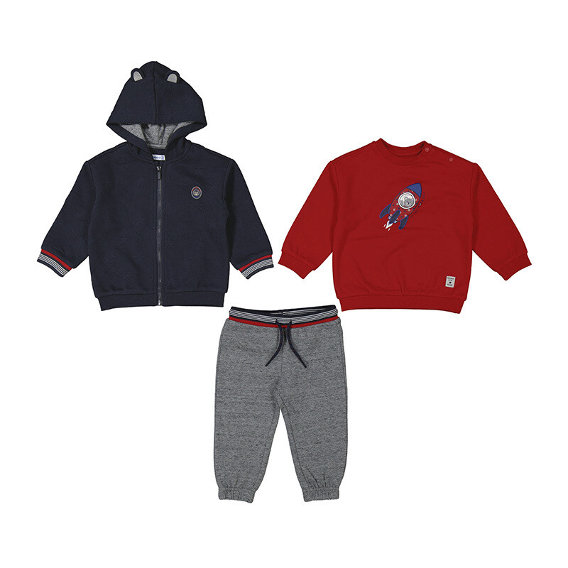 Mayoral Baby Boys Red Hoodie Tracksuit Set 2872*