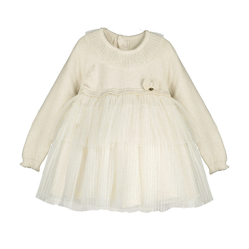 Mayoral Baby Girls Knit Tulle Dress 2979*
