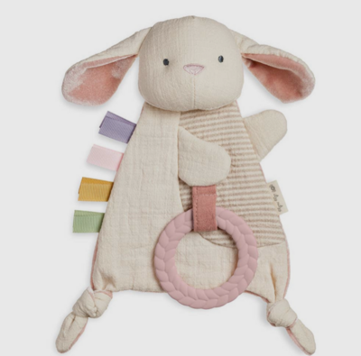 Itzy Ritzy Bitzy Crinkle Sensory Toy with Teether - Bunny