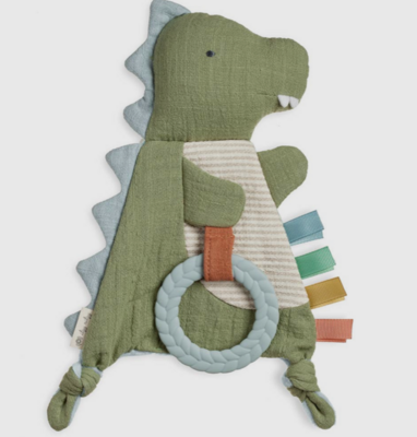 Itzy Ritzy Bitzy Crinkle Sensory Toy with Teether - Dino