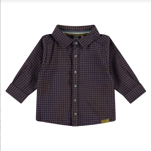 Babyface Baby Boys L/S Dark Royal Shirt  541*