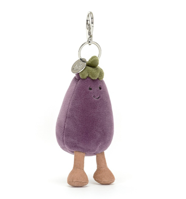Jellycat Vivacious Aubergine Bag Charm