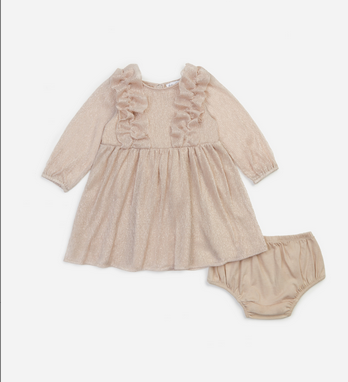 Splendid Baby Girls Champagne Glitzy Dress 604*