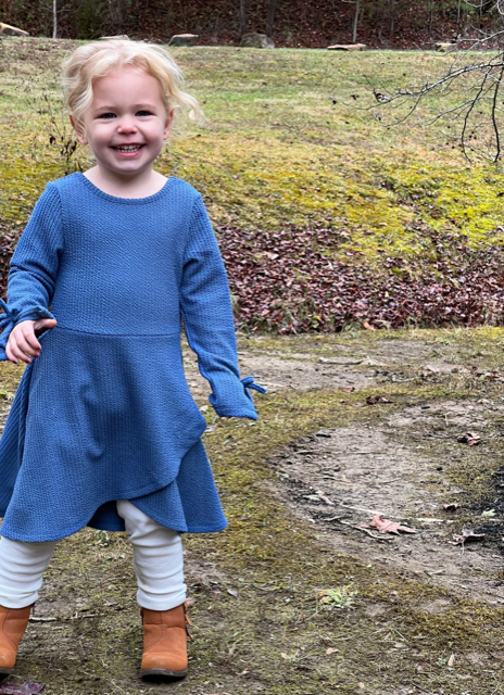 Vignette Girls Shiloh Blue Dress 924A*