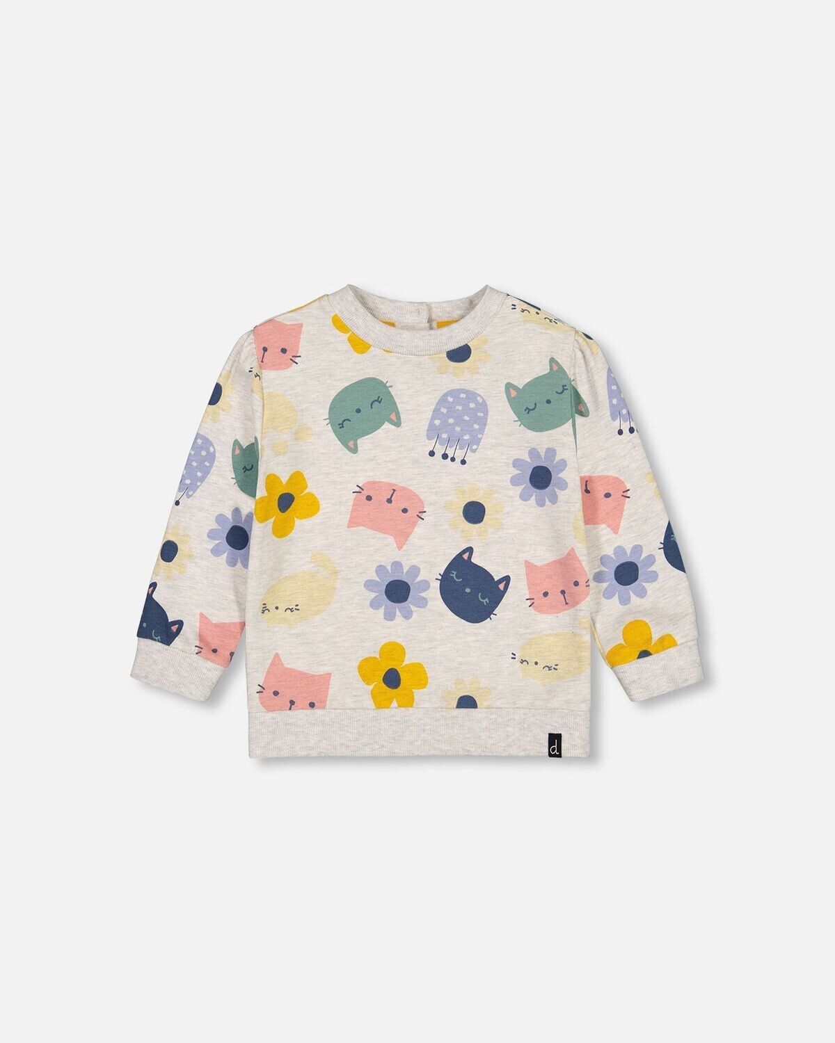 Deux Par Deux Girls Cat Sweatshirt &amp; Legging E30