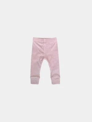Babysprouts Girls Blush Ribbed Leggings B02*