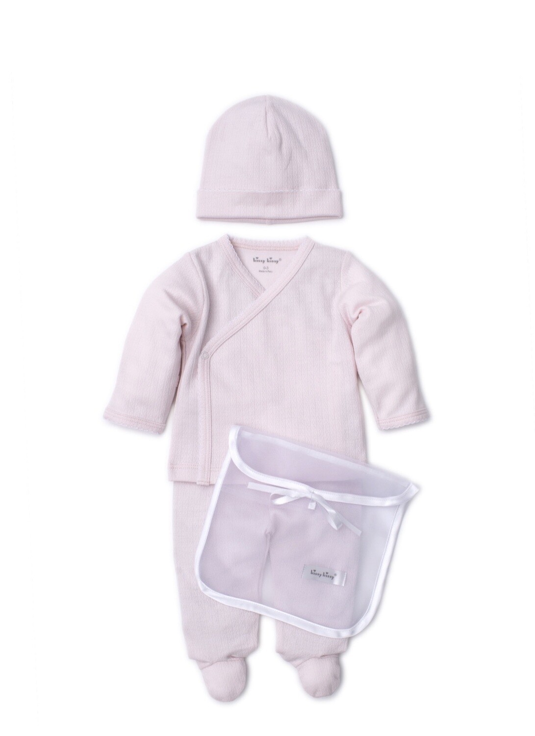 Kissy Take Me Home Pointelle Set - Pink
