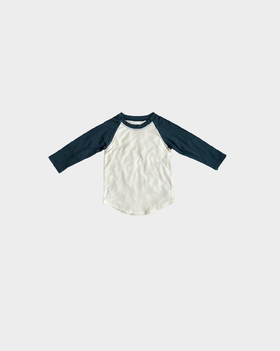 Babysprouts Boys Slate/Cream Baseball Tee T05*