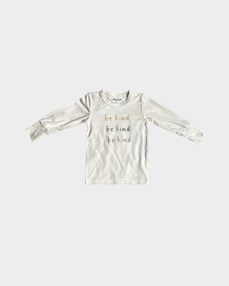 Babysprouts Kids Cream Be Kind L/S Tee T05*