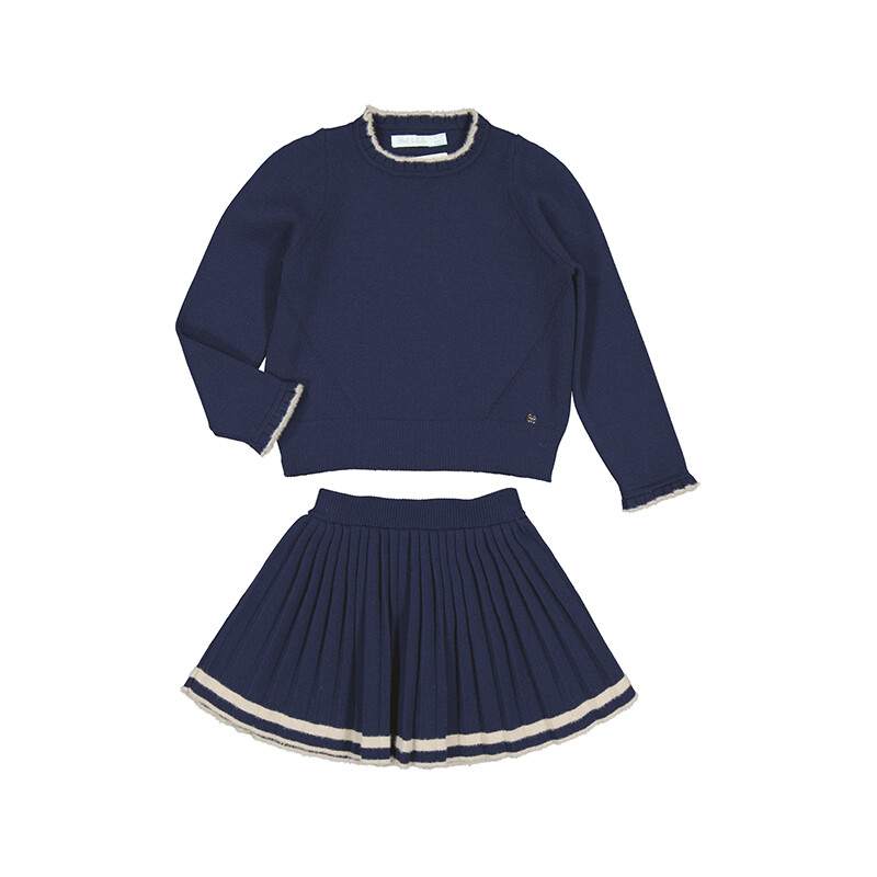 Abel & Lula Girls Knit Skirt Sweater Set 5552*