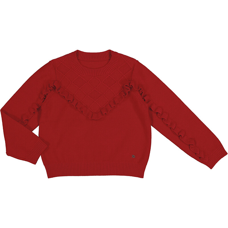 Abel & Lula Girls Red Sweater 5851*