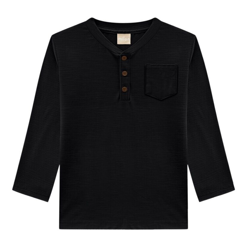Milon Boys Black T-Shirt 786E*