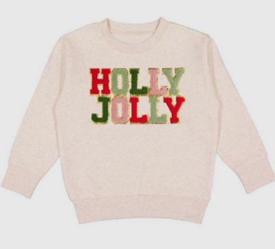 Sweet Wink Holly Jolly Patch Christmas Sweatshirt 