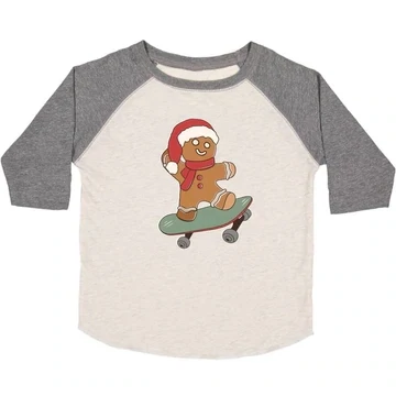 Sweet Wink Gingerbread Skater Boy Christmas Tee