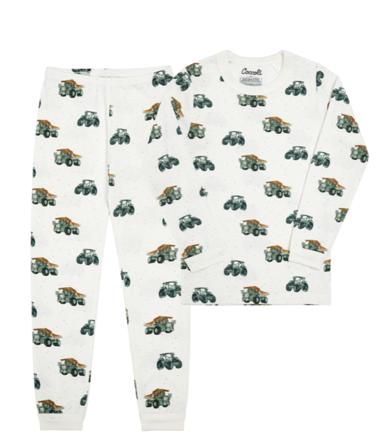 Coccoli Boys Tractors L/S Cotton Modal PJs 551*