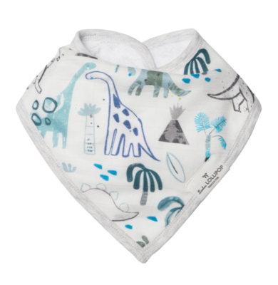 Loulou Lollipop  Bandana Bib Set - Dinosaurs 815